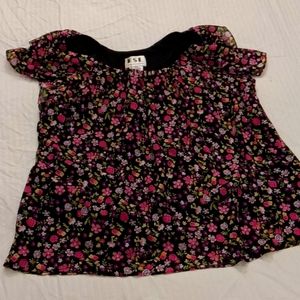 Two-piece floral skirt set